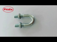 Pipe Size Zinc Plated Round Bend U-Bolt With Hex Nuts