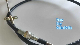 Cáp điều khiển kéo đẩy hạng nặng có vách ngăn có ren và đầu thanh