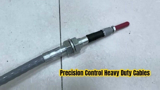 Cáp điều khiển kéo đẩy có thể điều chỉnh hai đầu được lắp ráp đầy đủ để điều khiển chuyển động cơ học công nghiệp