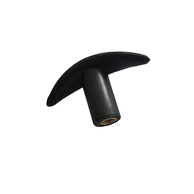 Đen Nylon nữ T tay cầm nút với đồng Threaded chèn