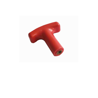 Khóa hoạt động dây cáp kết thúc phụ kiện Đỏ T-Handle với đồng Threaded Inserts