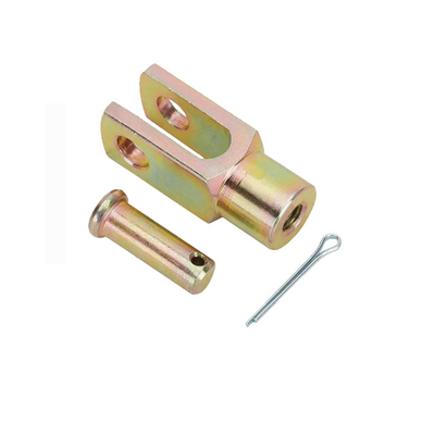 Thép không gỉ Cylinder Clevis Pin Cotter Threaded Clevis Pin Zinc Plated Steel