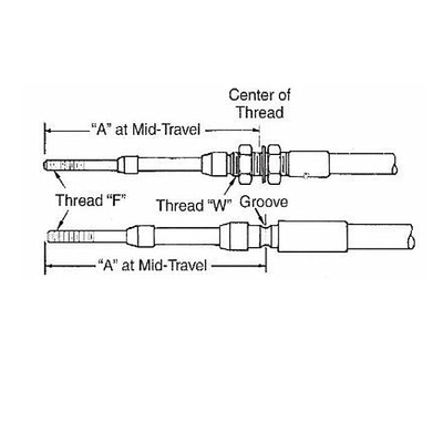 Chuyển số đẩy kéo Máy biển Cáp điều khiển xe tải Cáp điều khiển throttle