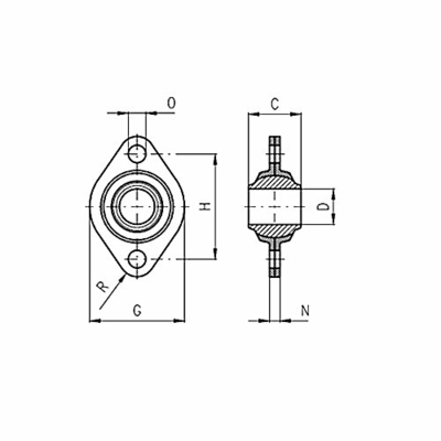 Flange Bulkhead Rotary Swivel Joint Chrome Stainless Steel Swivel Joints