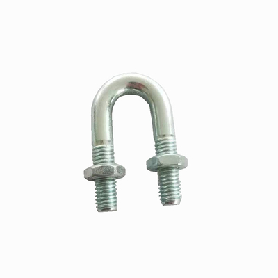 Đường dây cáp kết thúc phụ kiện ống kích thước kẽm bọc vòng u-bolt với hạt hex