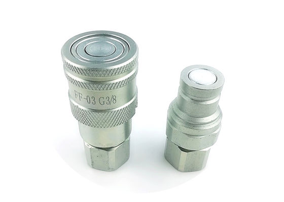 Thép không gỉ Máy kết nối nhanh áp suất cao mặt phẳng Máy kết nối nhanh thủy lực