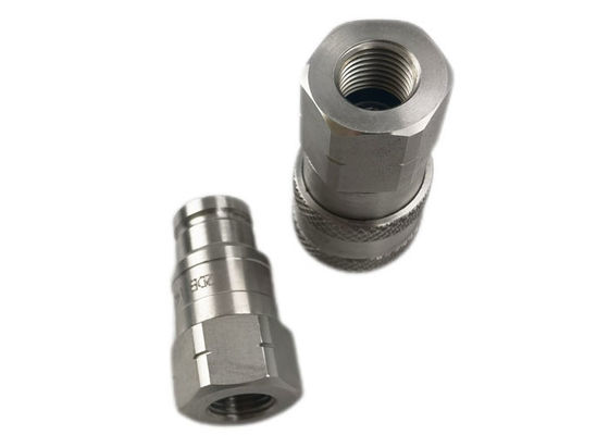 Thép không gỉ ISO 16028 3/8 '' Bộ ghép mặt phẳng