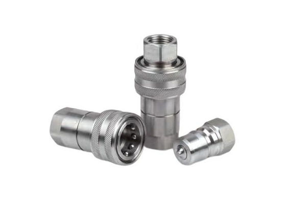 ISO7241B Thép không gỉ thủy lực nối nhanh Công cụ dầu máy CNC