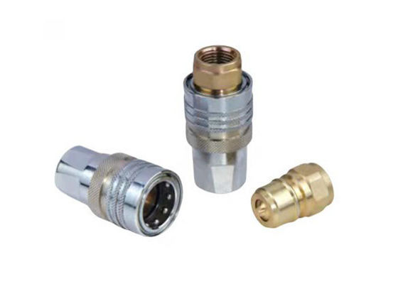 TEMA IATF16949 Thép Hydraulic Quick Coupling thẳng qua loại gần