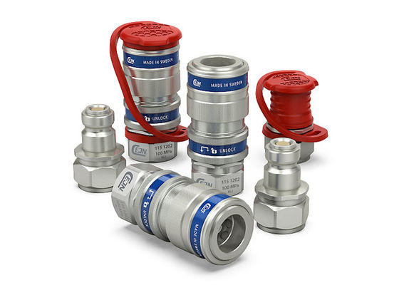 Chuyên đường dòng chảy 2,5mm Máy nối nối nhanh thủy lực 100Mpa 6,0L/min