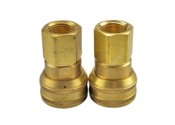 1/4 'Nominal Male End Connections Industrial Interchange Pin Lock Couplings Brass Pneumatic Quick Coupling Các kết nối cuối nam và nam