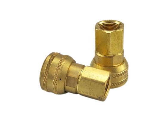 1/4 'Nominal Male End Connections Industrial Interchange Pin Lock Couplings Brass Pneumatic Quick Coupling Các kết nối cuối nam và nam