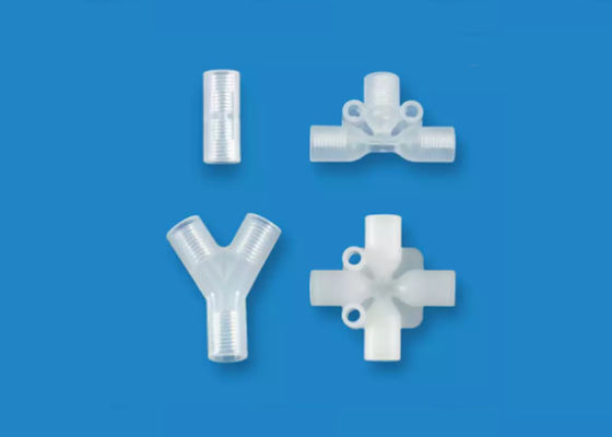 PP PTFE bốn đường ống kết nối nhựa kết nối nữ
