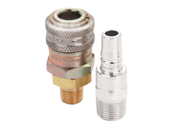 Shipyards 3/8 "Zinc Plated Steel Pneumatic Quick Connector