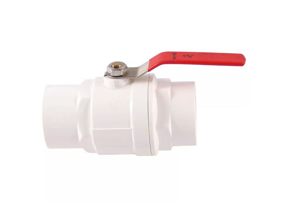 1/2 "-4" ABS Chrome chèn PVC hai mảnh van quả bóng thép không gỉ tay cầm