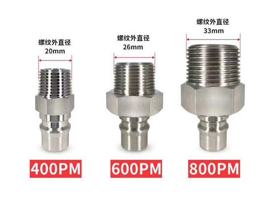 SS304 Giao nối thoát nhanh khí nén đơn 1.5Mpa Cấu trúc đơn giản