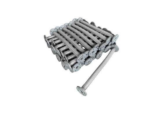 Thép không gỉ 304 Ống xếp sóng Loại đầu nối mặt bích Ống kim loại linh hoạt bện