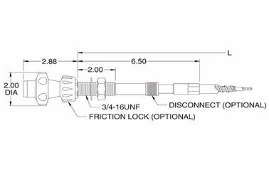 Bộ cáp kiểm soát chống ăn mòn Micro Adjust Series Control Heads