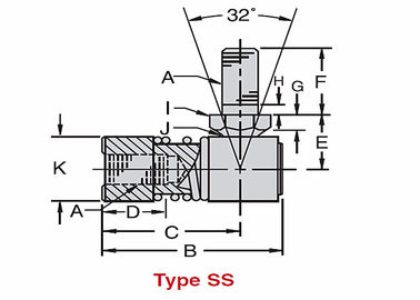 SS Series Stainless Steel Ball Joint Cho Thiết bị Cỏ / Vườn