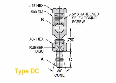 DH Series Quad-Head Swivel Joints 0.375" Damping rung động hạng nặng