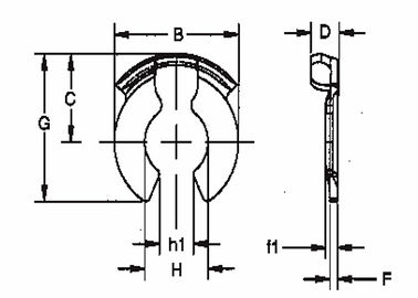 TXLK Series Clevis Pin Retaining Clip, Clip kim loại nhỏ cho xây dựng