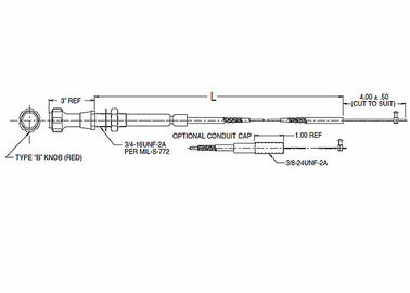 Cáp điều khiển hải quân hạng nặng, hỗn hợp cáp điều khiển đẩy kéo 565 - 558