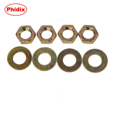 Hạt mạ kẽm nhúng nóng Sợi thô Hex Nut và bộ máy giặt