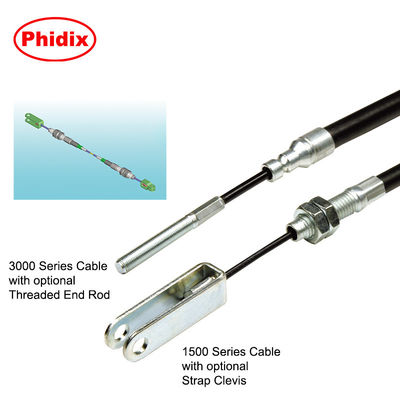 Cáp điều khiển kéo - Chỉ cáp phanh với thanh cuối có sợi / dây chuyền