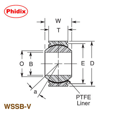Lối đệm thép không gỉ chống ăn mòn với lớp lót PTFE.