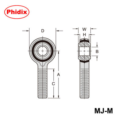 MMJ-M / FJ-M Series Metric Thread Ball Screws  ✅ Đường đua nylon tự bôi trơn với bóng bọc nickel và lớp phủ dichromate màu vàng ∙Thiết kế chống ăn mòn / mặc cho robot và máy móc