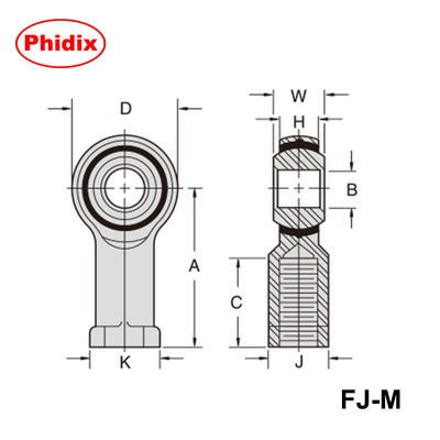 MMJ-M / FJ-M Series Metric Thread Ball Screws  ✅ Đường đua nylon tự bôi trơn với bóng bọc nickel và lớp phủ dichromate màu vàng ∙Thiết kế chống ăn mòn / mặc cho robot và máy móc