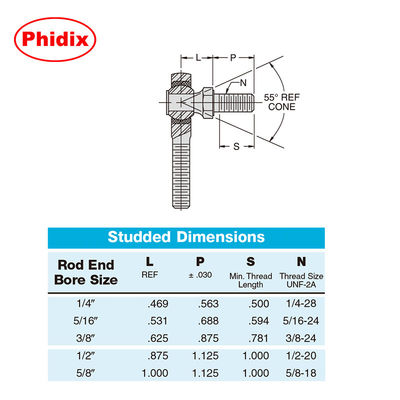 EM-M/EF-M Series Metric Rod Ends: PTFE-lined, chống ăn mòn, khớp hạng nặng để kiểm soát chuyển động bảo trì thấp