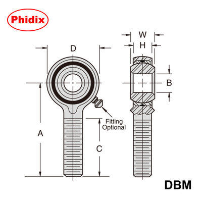 DBM / DBF Series Metric Ball Screw Assemblies: Các đường chạy bằng đồng ngâm dầu, chống nhiệt độ cao và chống ăn mòn cho CNC chính xác / Tự động hóa
