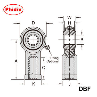 DBM / DBF Series Metric Ball Screw Assemblies: Các đường chạy bằng đồng ngâm dầu, chống nhiệt độ cao và chống ăn mòn cho CNC chính xác / Tự động hóa