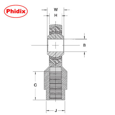 Các cuối thanh giảm rung thay đổi với lớp phủ dichromate kẽm cho các hệ thống chuyển động hạng nặng
