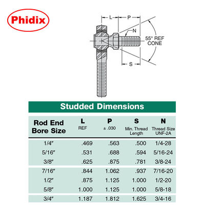 SSHM-T Series Stainless Steel Heavy-Duty Rod End cho kiểm soát chuyển động chính xác cao trong môi trường ăn mòn / phòng sạch