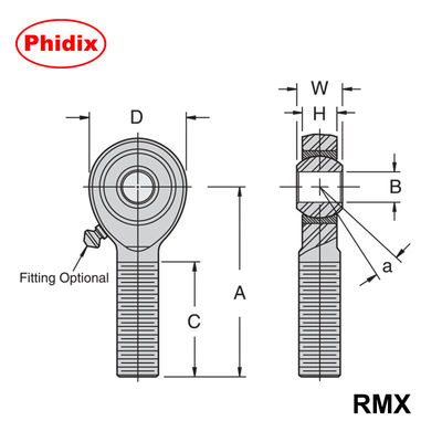 RMX/RMX-T Series Heavy-Duty PTFE-Lined Rod Ends.