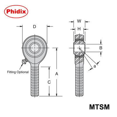 MTSM/MTSF Series Metal-to-Metal Rod Ends.