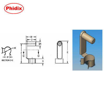 Kích thước khác nhau của khí xuân Carbon Steel Clevis