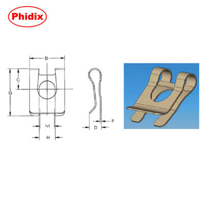 Kích thước khác nhau của khí xuân Carbon Steel Clevis