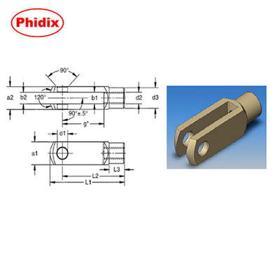 Kích thước khác nhau của khí xuân Carbon Steel Clevis