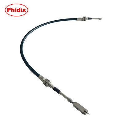 Heavy Duty Push-Pull Control Cable Assembly With Threaded End And U Fork