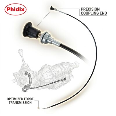 Cáp kéo cơ bằng thép không gỉ bọc nylon bao gồm đầu nối cáp dạng càng cung cấp khả năng vận hành và chống mài mòn