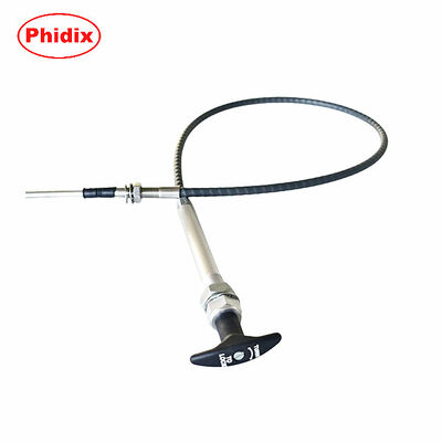 Cáp điều khiển xoay khóa đẩy kéo với khóa chính xác và điều khiển tuyến tính đẩy kéo hai chiều cho khả năng chống nhiệt độ khắc nghiệt