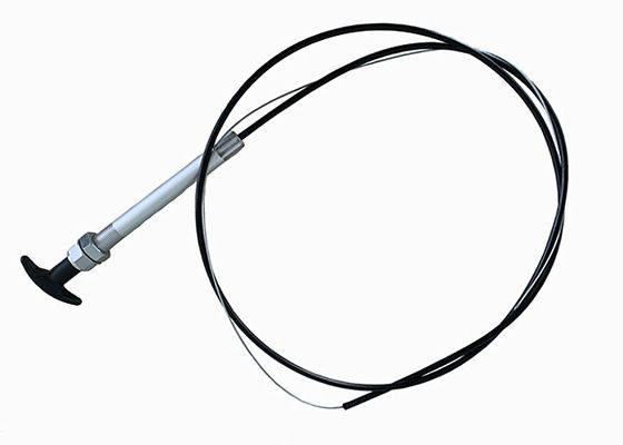IATF16949 1500MM Cáp điều khiển cơ học với tay cầm khóa xoắn đen