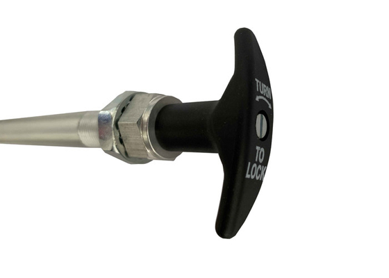 IATF16949 1500MM Cáp điều khiển cơ học với tay cầm khóa xoắn đen