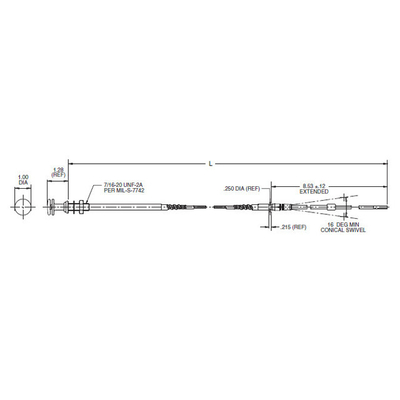 Các cáp điều khiển khóa throttle có thể điều chỉnh bằng nút với khả năng chống nhiệt độ cao